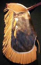 Custom Made Leather Kid's Chinks/Brindle Hair On Cowhide Kid's Chaps/Made in USA