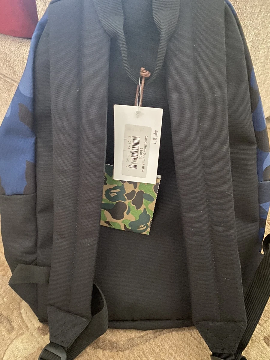 bape backpack blue