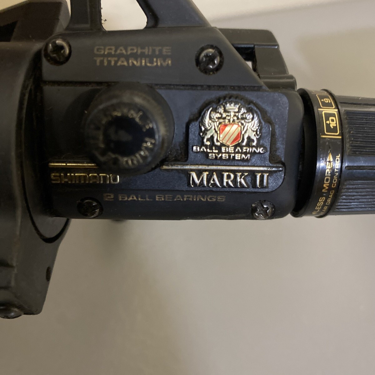 Shimano Mark III fishing reel Graphite Titanium Japan