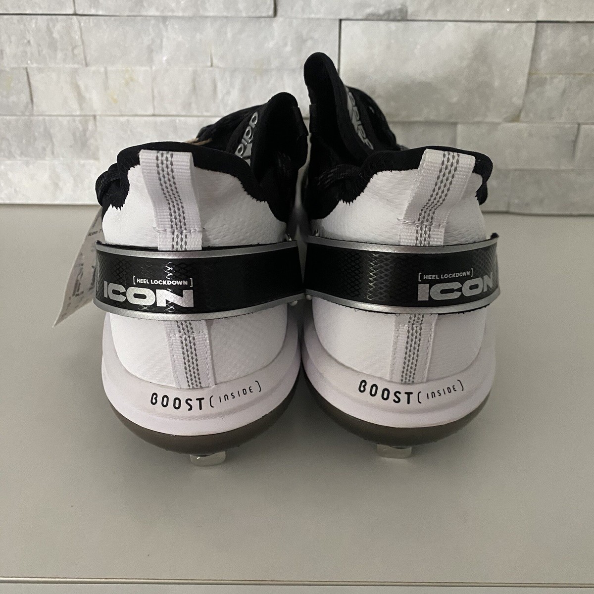 Men\'s Adidas Icon 7 Boost Metal Baseball Cleat Black/White SZ 12.5 NEW FY4178 New Men FY4178 Adidas Icon 7 Boost Metal | Mercari main image 3