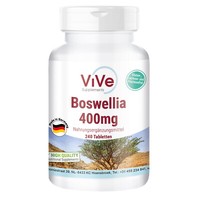 Boswellia 400 Mg - 240 Tabletten Weihrauch-Extrakt | Vegan | Vive Supplements