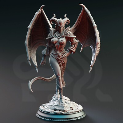 Fortuna Succubus Warlock Tiefling Cleric Sorcerer Wizard Miniature | D&D DnD |