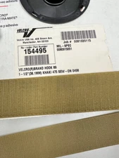 VELCRO® Brand 1.5" Sew on Khaki Hook (Sold by the Yard)