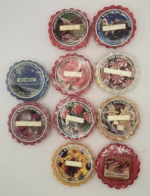 Yankee Candle Wax Melt Tarts Lot of 10 Retired Mixed Scents New Sealed