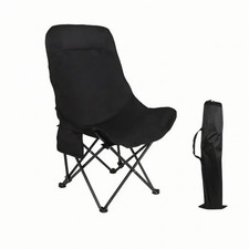 Chaise Lune Dossier Haut Chaise Pliante avec Sac de Transport Pliable pour