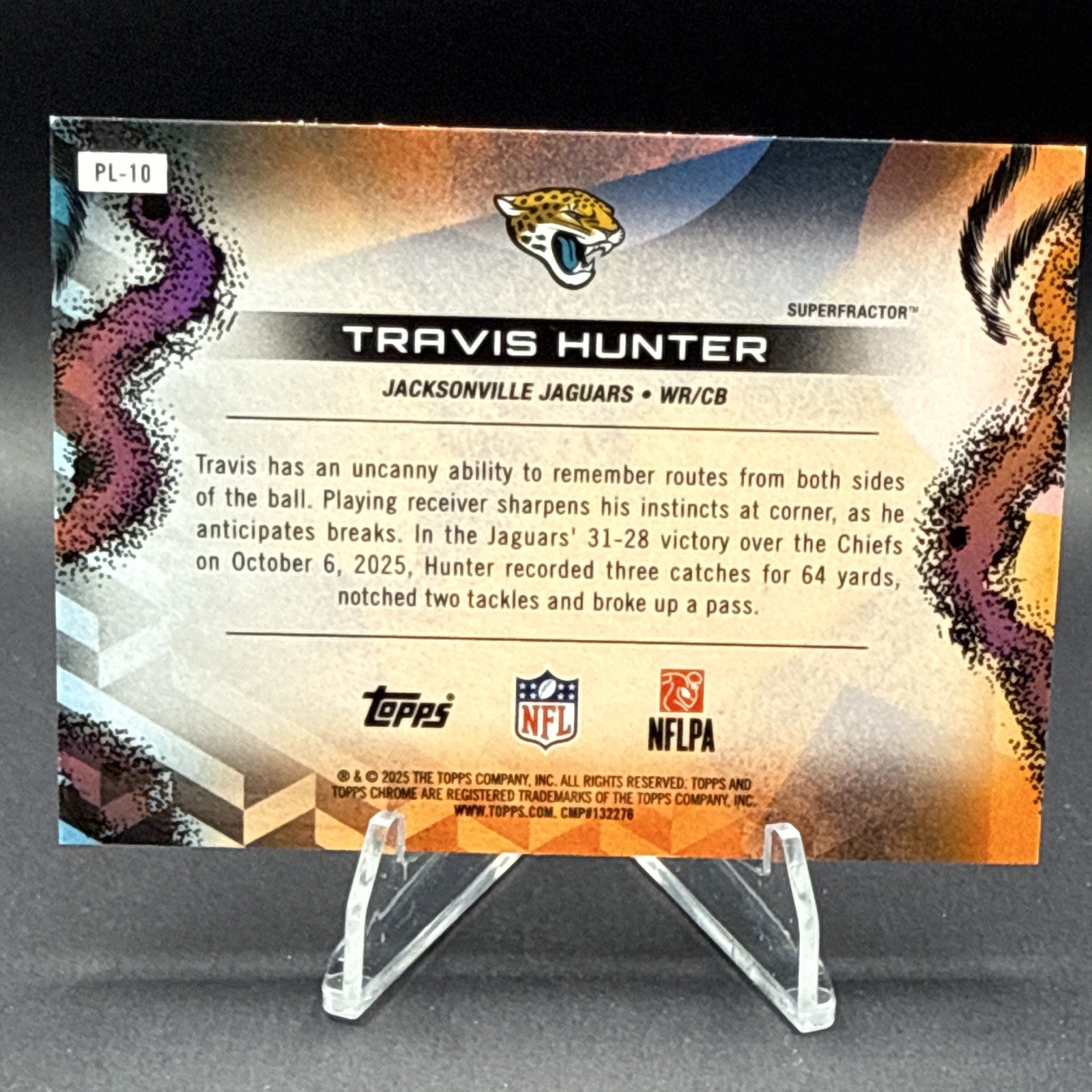 2025 Topps Cosmic Chrome Travis Hunter Rookie SUPERFRACTOR Planetarium 1/1!! view 3