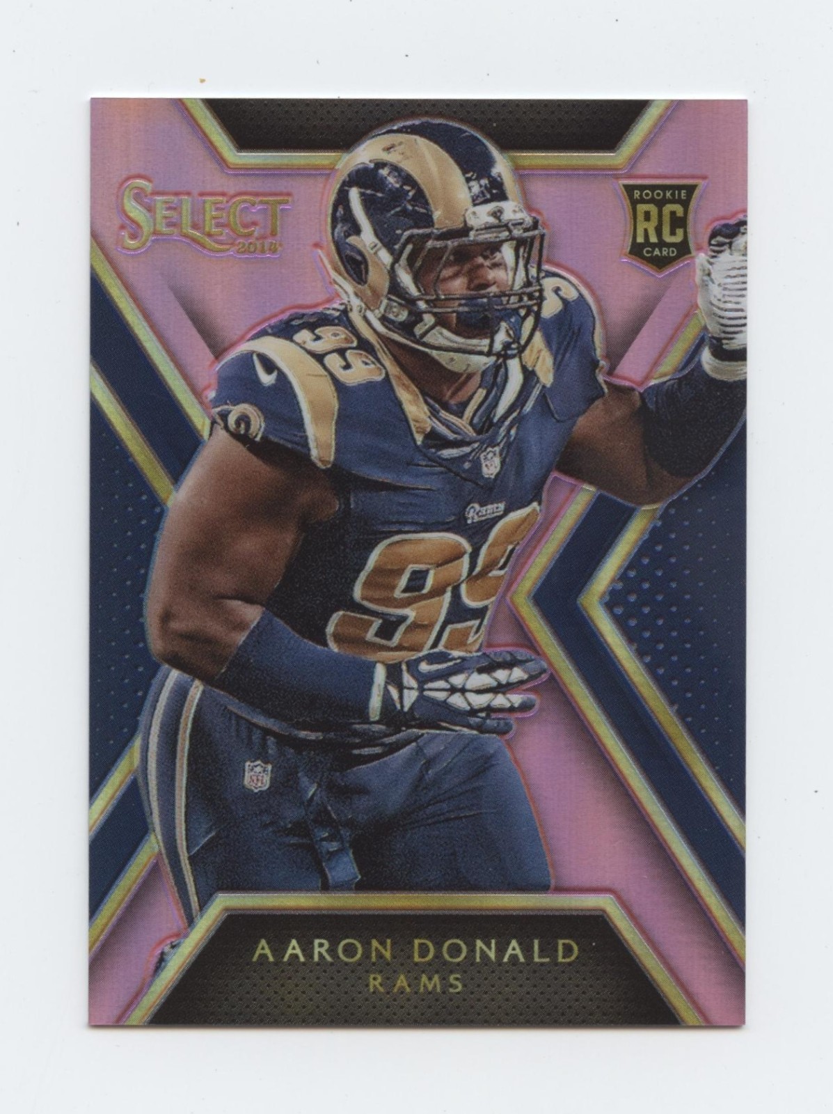 2014 Select Prizm Fuchsia Refractor #106 Aaron Donald /199 LA Rams Rookie RC