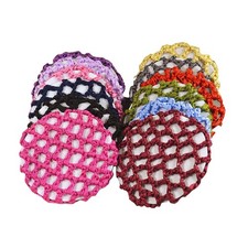 12 Pcs Ballet Hair Bun Cover Hair Nets Elastic Hair Mesh Snoods Hair Bun Holder