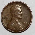 1909 VDB Lincoln Wheat Cent Penny 1c Very Good with full wheat ears