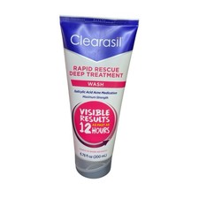 Clearasil Rapid Rescue Wash Deep Treatment 2 Salicylic Acne Face Wash Cleanser