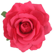 Hair Clip 3.9 Inches Red Rose Flower Brooches for Women  Elegant Red Flower Ros