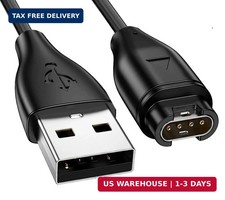 Charger for Garmin Watch, Ankky 3.3ft USB Cable Data 3.3 feet, black