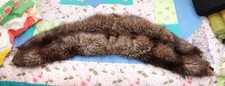 Vintage Fur Collar, Scarf Stole Wrap Womens--Raccoon