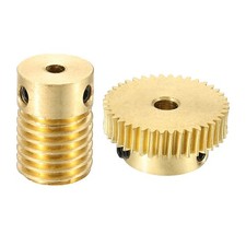 Worm Gear Set 0.5 Module 1:40 Reduction Rate(Gear-4mm Bore, Rod 3mm Bore)