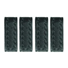 AirTek Standard 15/16" Belt Keepers - Black - Basketweave - Hidden Snaps