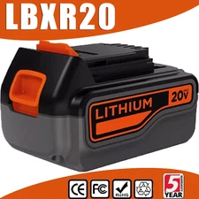 8.0Ah 20Volt LB2X4020 Battery FOR Black and Decker 20V MAX Lithium LBXR20 LBX20