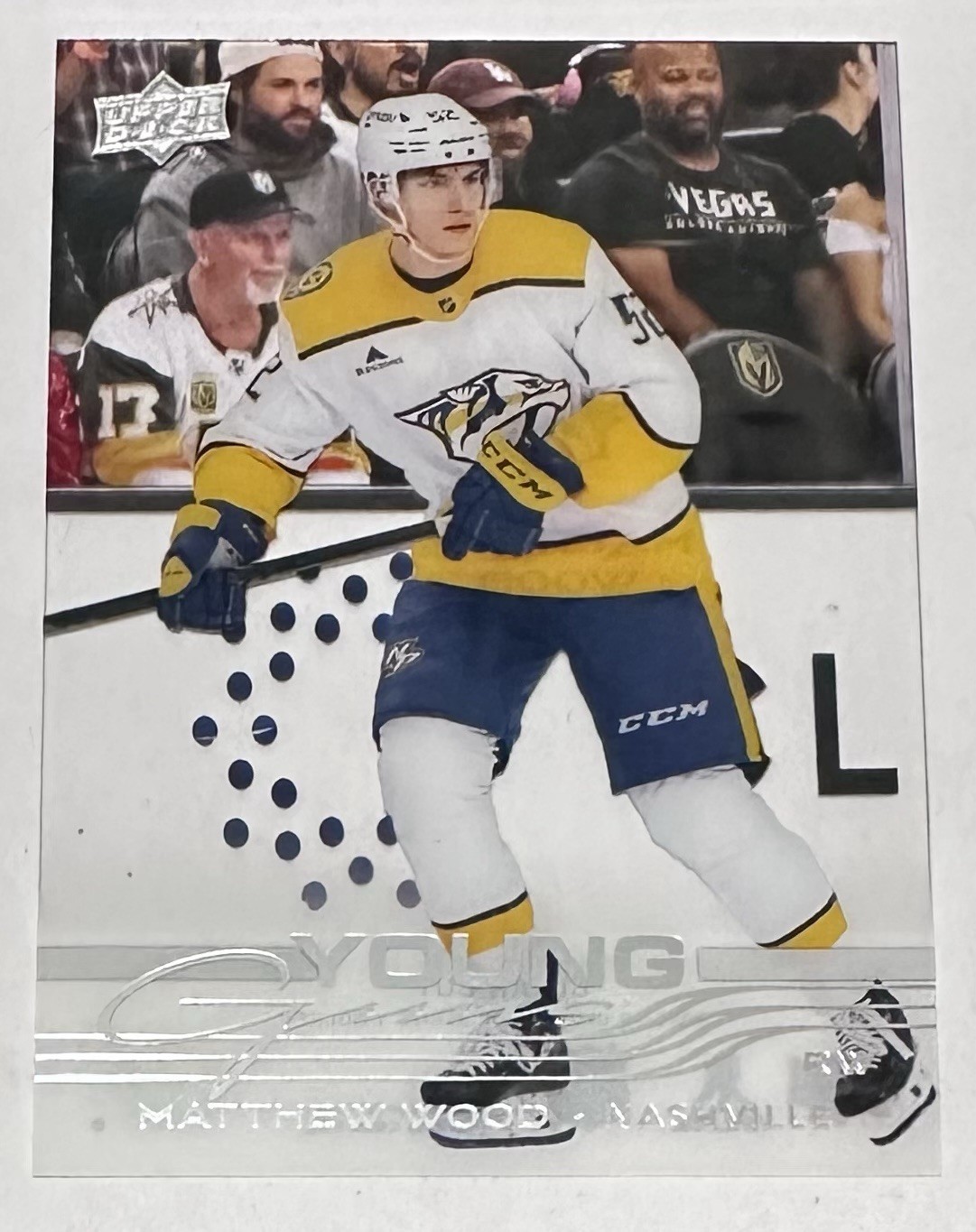 2025-26 Upper Deck Series 1 Hockey #228 Matthew Wood Young Guns Clear Cut RC SP