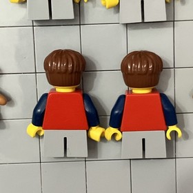 LEGO City Red Shirt Minifigure Lot Of 4 Crying Happy Kids Fairground Mixer E6 71