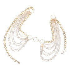 Rhinestone Waist Chain Belt Multilayer Metal Layered Body Chains