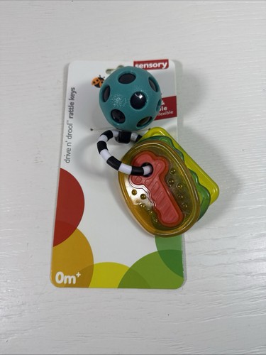 Sassy Drive n’ Drool Keys with Rattle Key Chain & 3 Teether Keys - Age 0+ Months - Foto 1 di 7