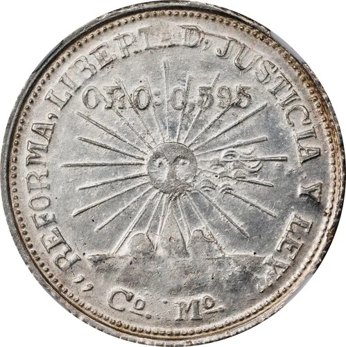 Mexico: Guerrero. Campo Morado. 2 Pesos, 1915-Co Mo. Certified NGC AU-58. Scarce