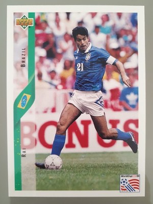 1994 Upper Deck World Cup Contenders Set Rai #73 Brazil Soccer