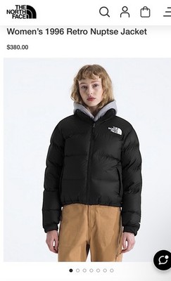 The North Face 1996 Retro Nuptse Puffer Jacket Black Women's Small