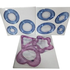 Creative Memories Cutting System Circle Oval Jazzy Patterns Templates Scrapbook