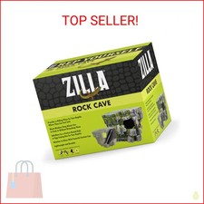 Zilla Vertical D cor Rock Cave 8.75 x 5.875 x 7.25",Grey