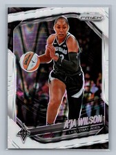2025 Panini Prizm WNBA #76 A’ja Wilson White Seismic Prizms