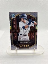 2025 Colt Emerson Bowman Chrome Mega Box Mojo VIP #VIP-13 Seattle Mariners RC
