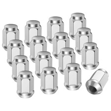 Golf Cart Chrome Lug Nuts Applicable to Yamaha/Gem, 12Mmx1.25 Pack of 16