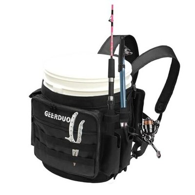 Fishing Bucket Backpack for 5 Gallon Bucket () Black | eBay