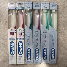 New VTG 90s Oral B Advantage Toothbrush Lot of 6 J1
