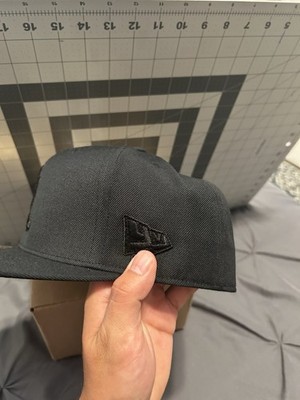 Playboi Carti YVL Black Fitted Hat 7 3/8 Black On Black | eBay
