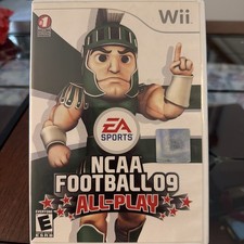NCAA Football 09: All-Play (Nintendo Wii, 2008) CIB Complete In Box Tested Works