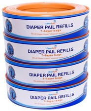 ChoiceRefill Diaper Genie Pail Refills 4-Pack 1300 Count Compatible