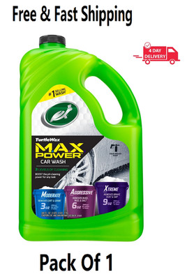 Turtle Wax 50597 Max-Power 3 Levels of Cleaning Car Wash 100 oz