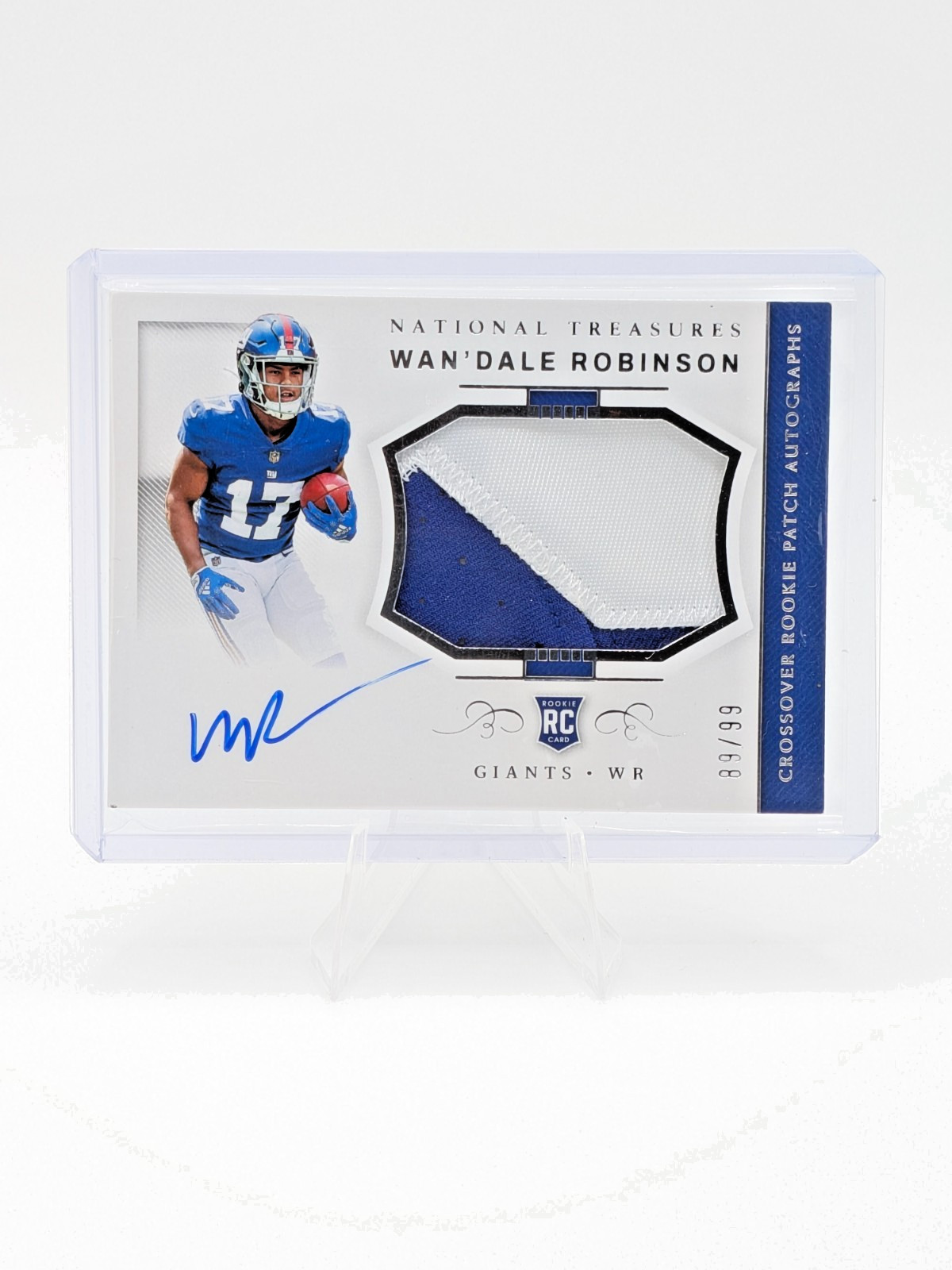 2022 Panini National Treasures Wan'Dale Robinson Crossover Rookie Patch Auto /99