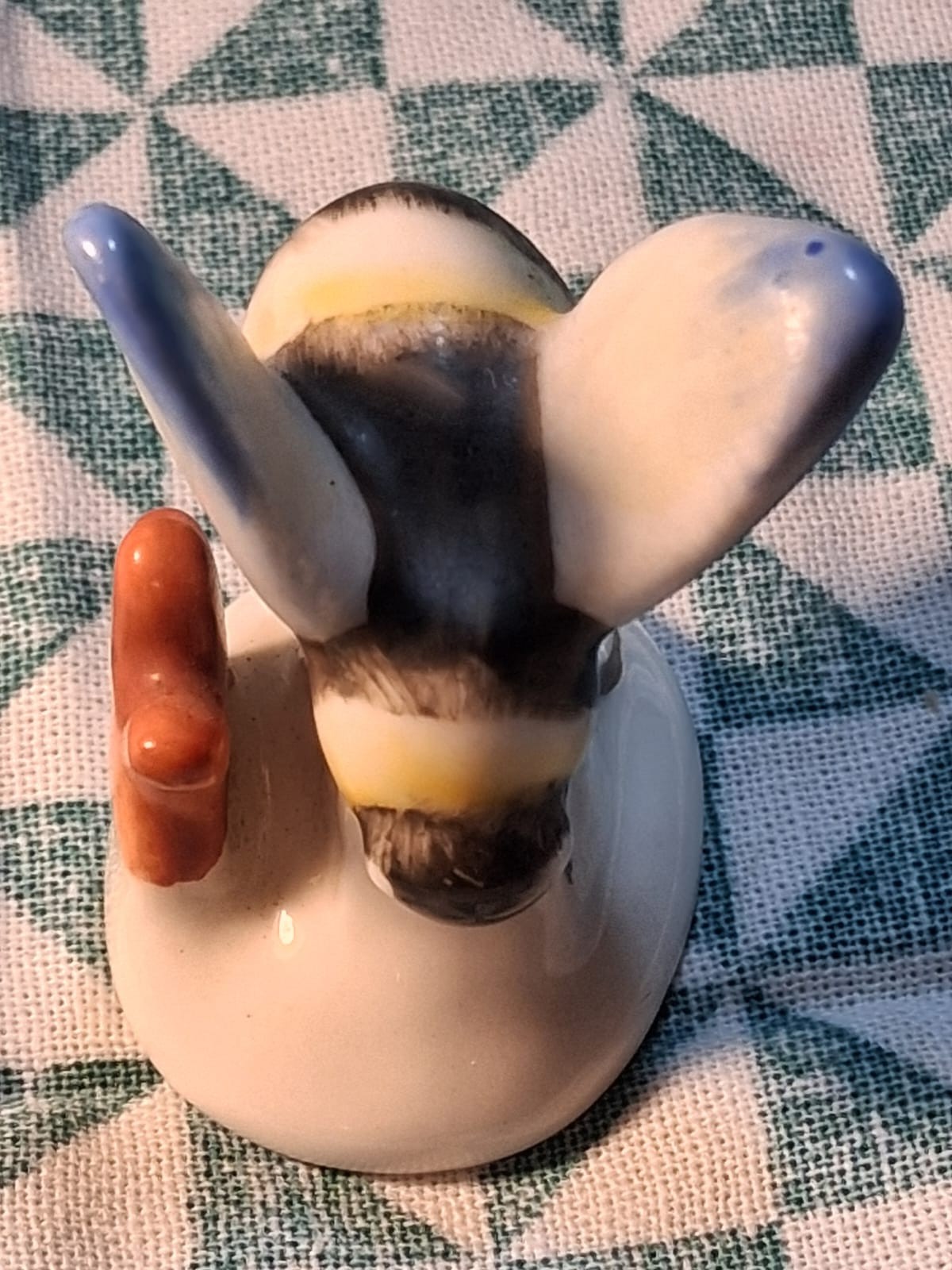 Vintage Goebel Bumblbee on Flower Porcelain Figure TMK-3 Stylized Bee W Germany image 5