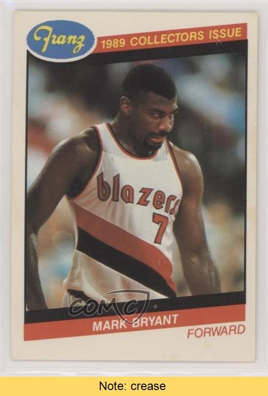 1988-89 Franz Portland Trail Blazers Mark Bryant #3 READ 0q3