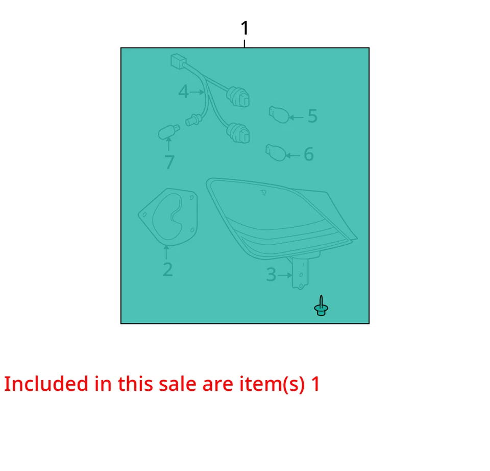 Оригинальный левый задний фонарь для Toyota Avalon 2005–2010 годов выпуска WXJMD - Изображение 3 из 4