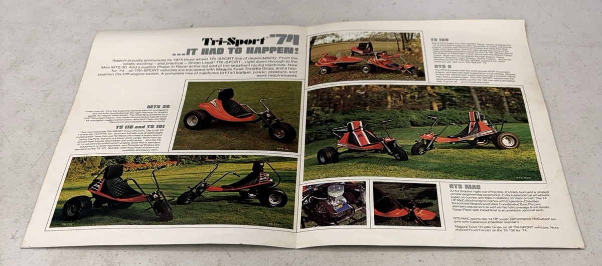 まっきーページ Original Vintage 1974 Alsport Tri-Sport 3-Wheeler Motorcycle