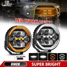 Colight 9 inch Round LED Work Light Offroad Driving Fog Lamp Pods Super Bright