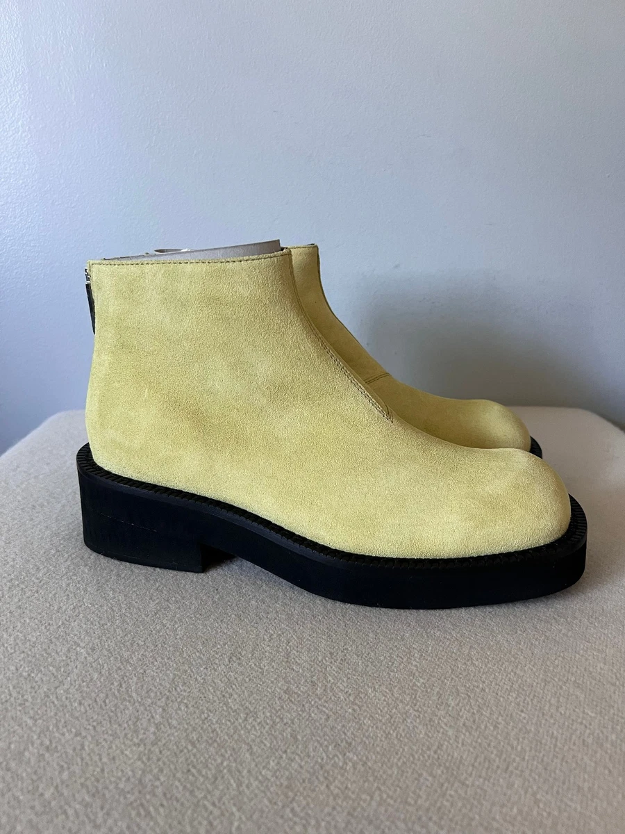 MM6 Maison Margiela Suede Ankle Boots - Size 42 - Yellow - Made in