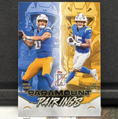 Topps Signature Class Paramount Pairings Herbert McConkey Chargers #PP-10 2024
