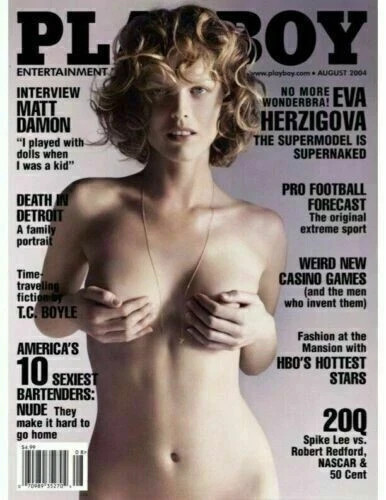 Playboy Magazine August 2004 Eva Herzigova Exc