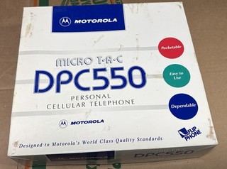 VTG Motorola MICRO TAC DPC550 Personal Cellular Flip Phone Collector Item