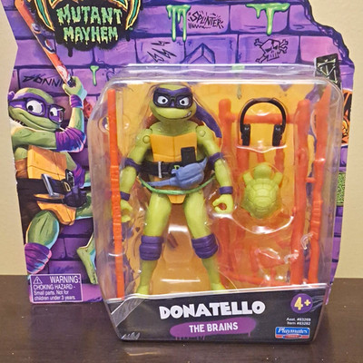 Playmates Toys TMNT Mutant Mayhem Donatello Action Figure Plastic Age 4+ Green