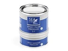 SEA LINE Epoxy Filler 750g 2K Fibreglass Putty for Boat Repair